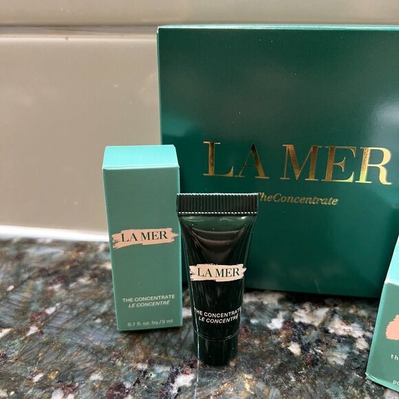 La Mer The Concentrate and The Moisturizing Soft Cream Travel Size NEW - Picture 2 of 3